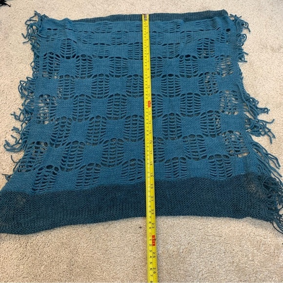 Navy blue bright blue nude pink ruffled infinity scarf bundle - Picture 9 of 12